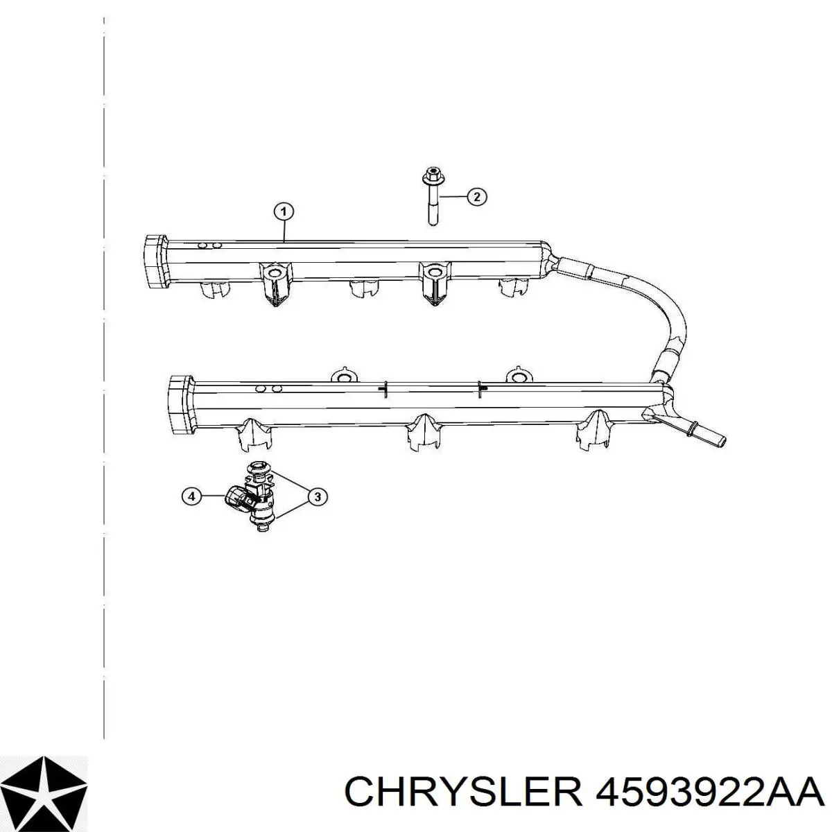 Распределитель топлива (рампа) Chrysler 5281429AA цена, от 19.00 USD