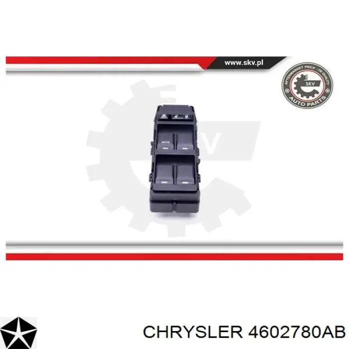 Купить 4602780AB Chrysler Кнопки переднего левого стеклоподъёмника