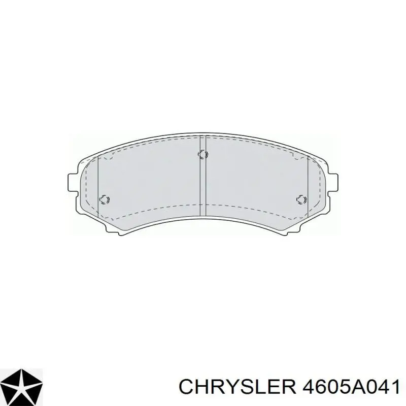4605A041 Chrysler Колодки передние