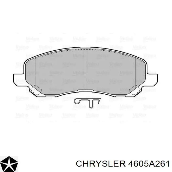 4605A261 Chrysler колодки тормозные передние дисковые