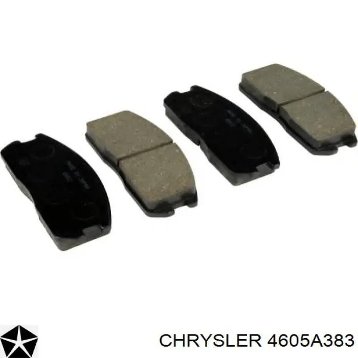 4605A383 Chrysler пластина противоскрипная крепления тормозной колодки передней