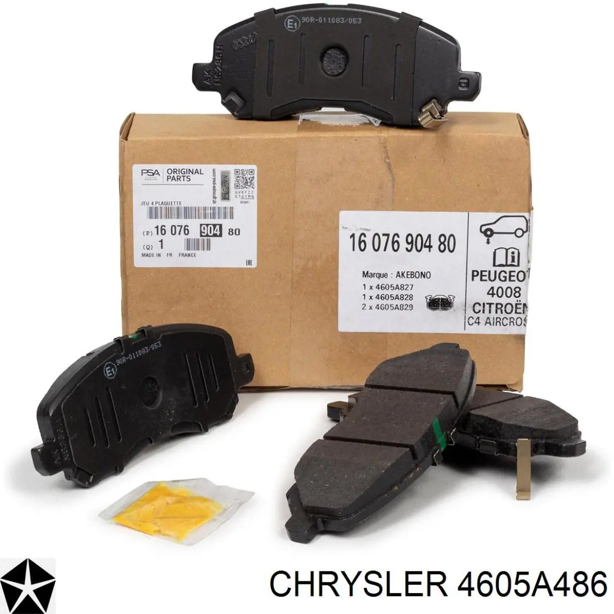 Колодки Chrysler 4605A486 цена, от 23.51 USD