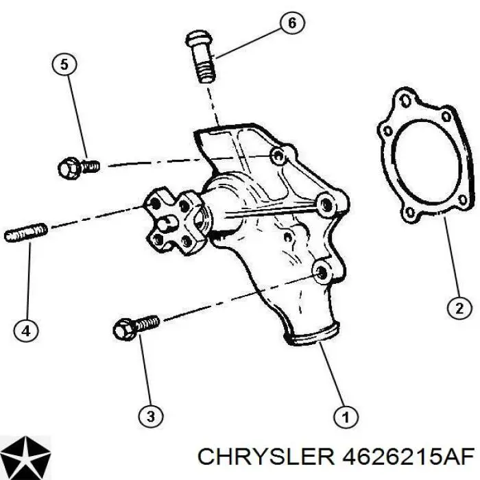 4626215AF Chrysler помпа