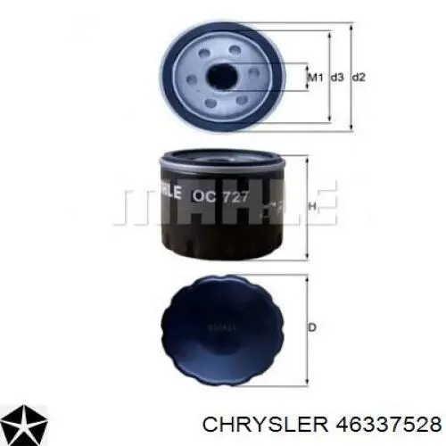 Масляный фильтр 46337528 Chrysler