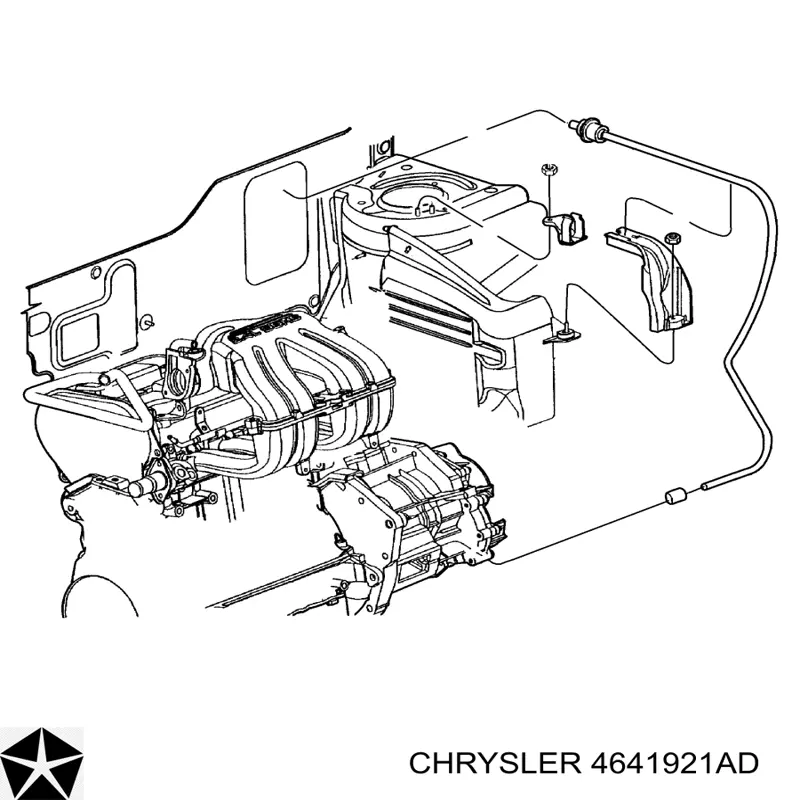 4641921AD Chrysler трос сцепления