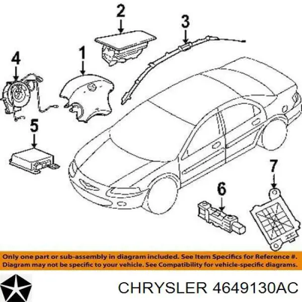 Шлейф руля 4649130AC Chrysler