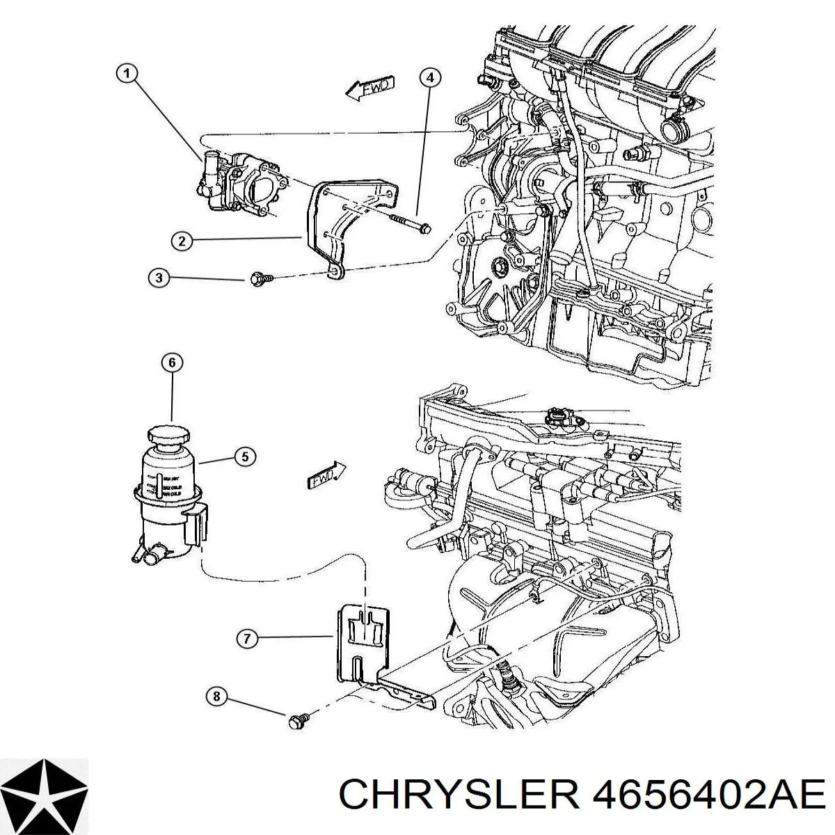 Насос ГУР 4656402AE Chrysler