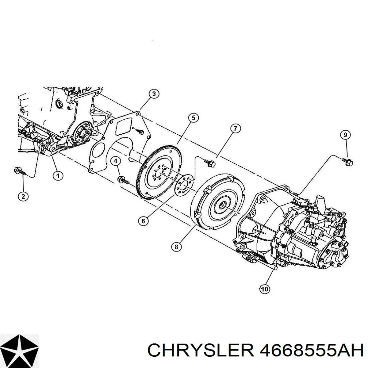 Маховик 4668555AH Chrysler