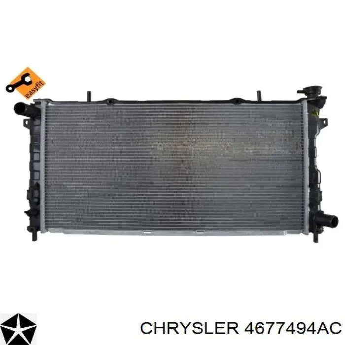 4677494AC Chrysler радиатор