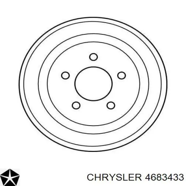 Барабан тормозной задний Chrysler 4683433 цена, от 59.43 USD
