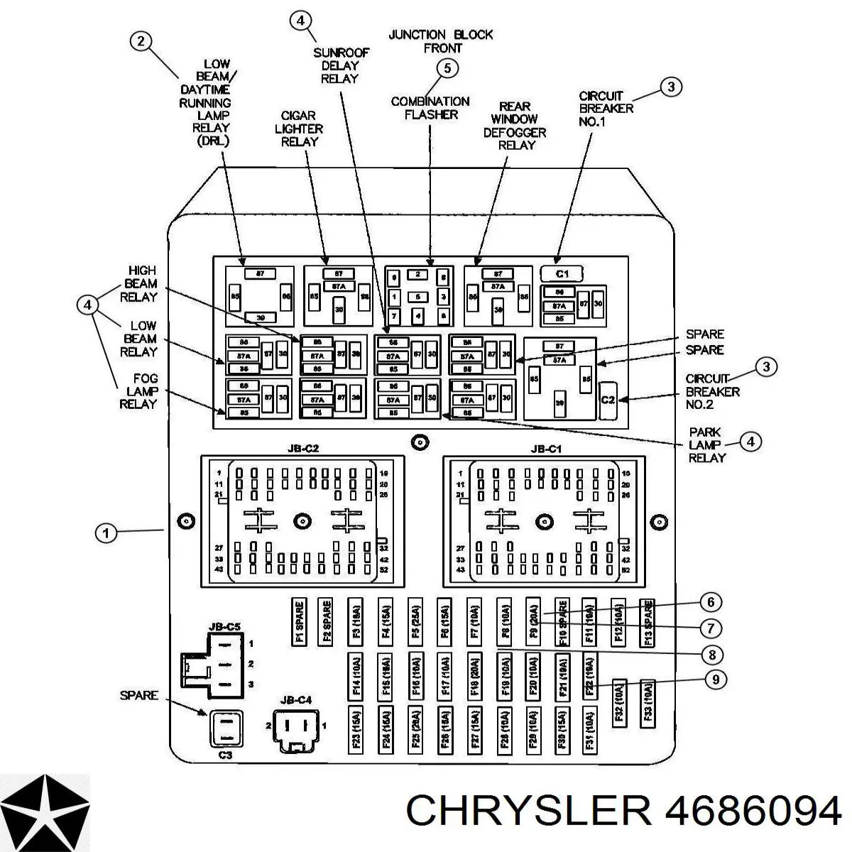 Купить 4686094 Chrysler 
