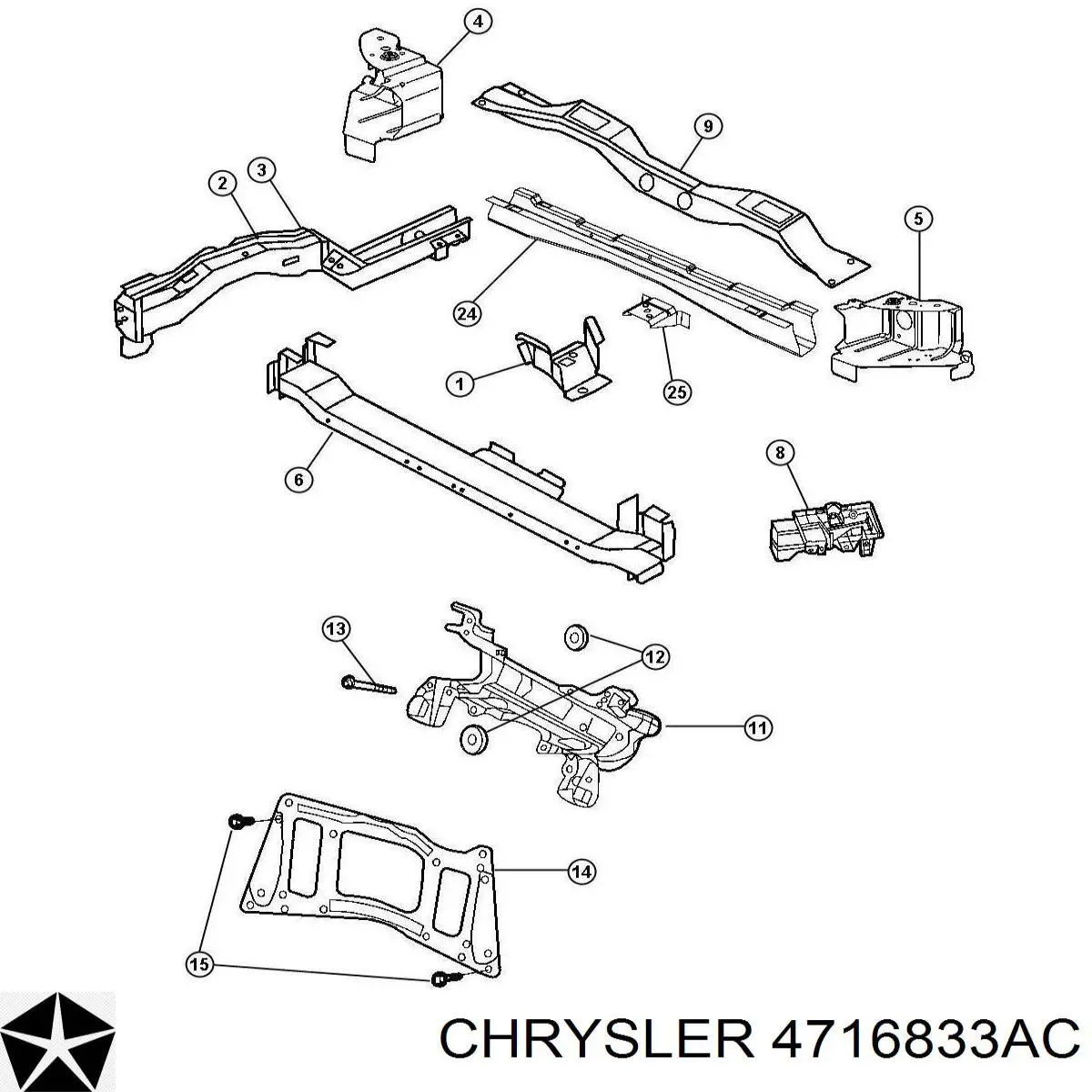  Chrysler 4716833AC цена, от 58.04 USD