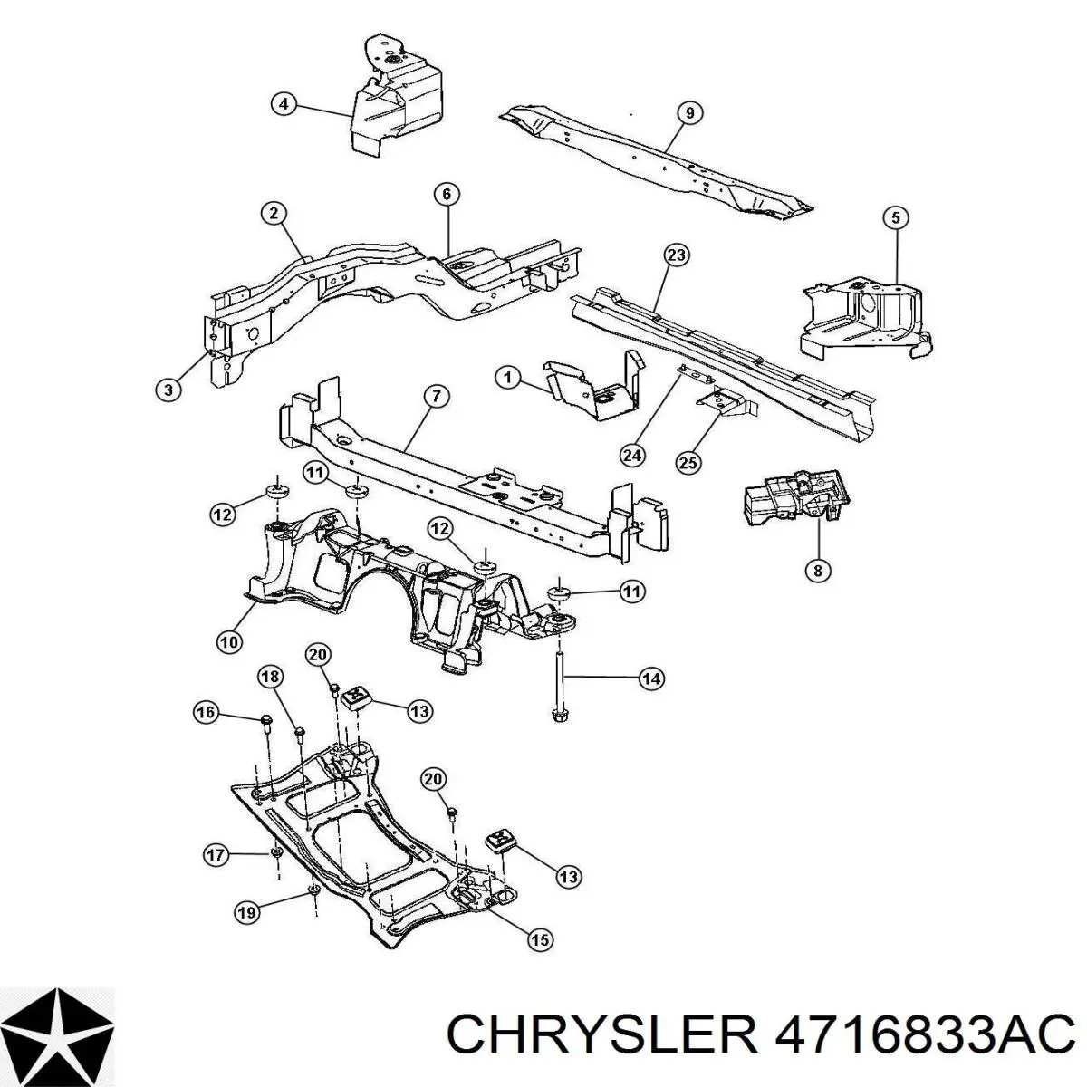 Купить 4716833AC Chrysler 
