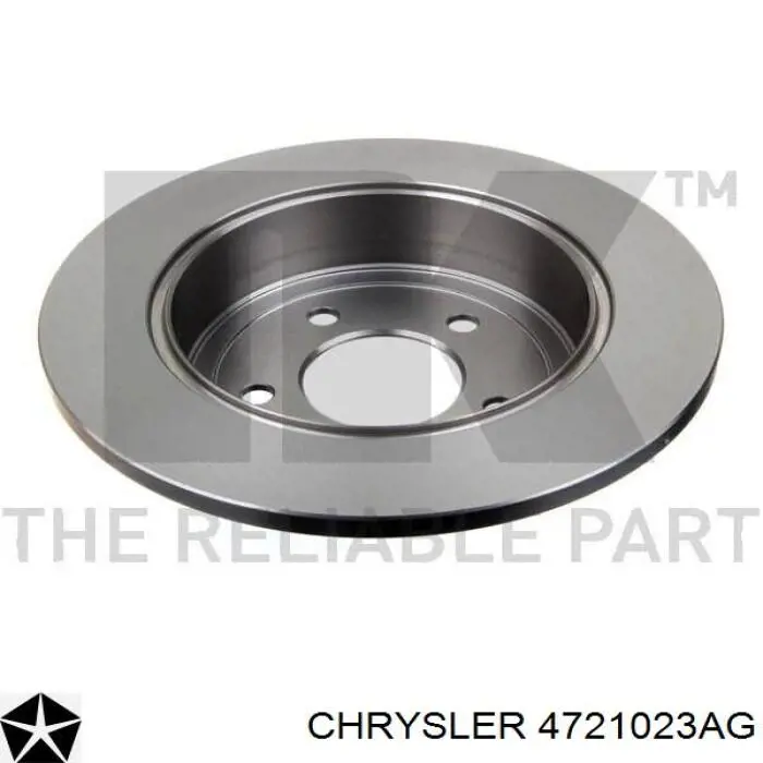 Тормозные диски 4721023AG Chrysler