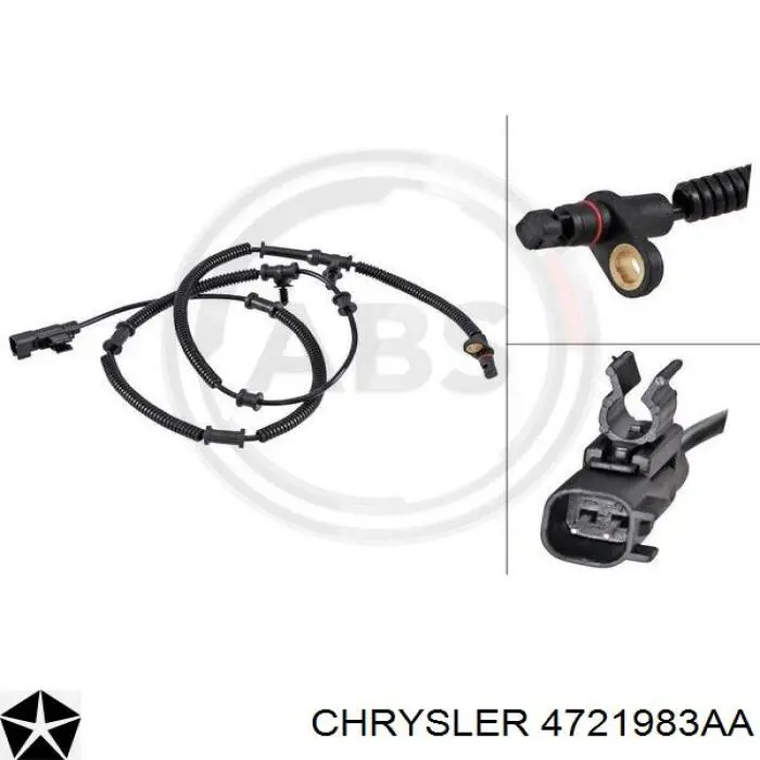 4721983AA Chrysler sensor abs traseiro