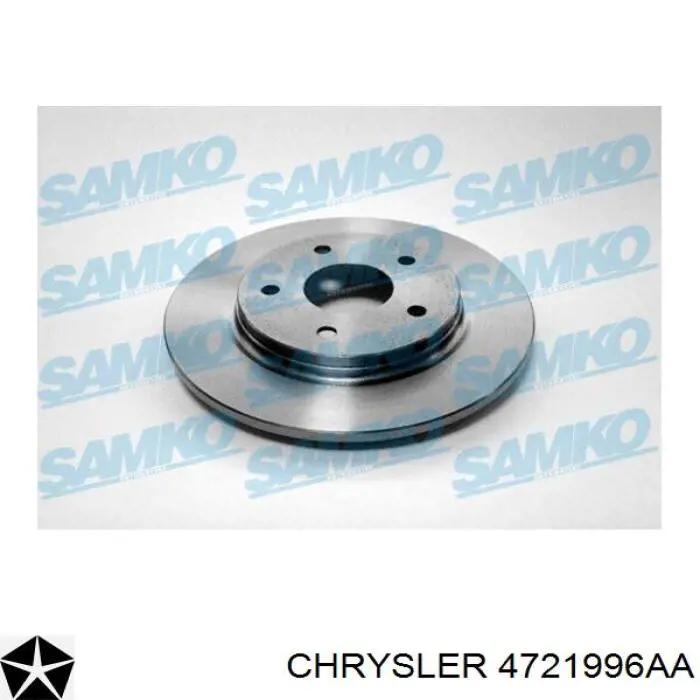 Тормозные диски 4721996AA Chrysler