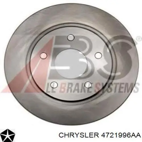 Тормозные диски 4721996AA Chrysler