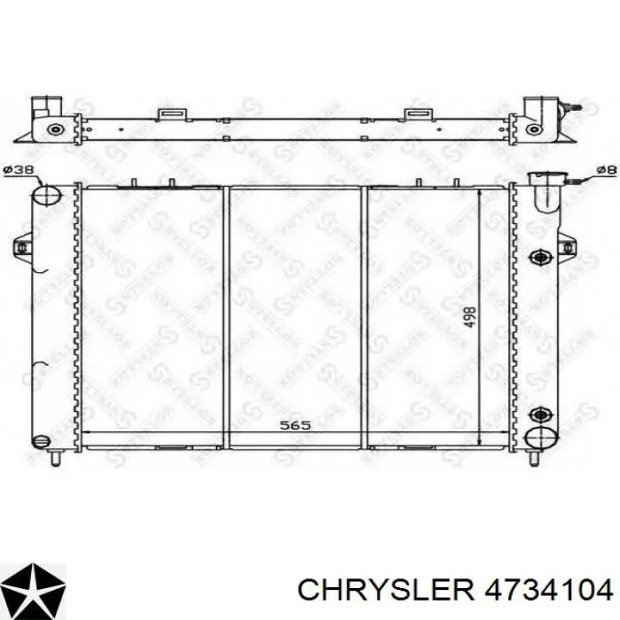 4734104 Chrysler радиатор