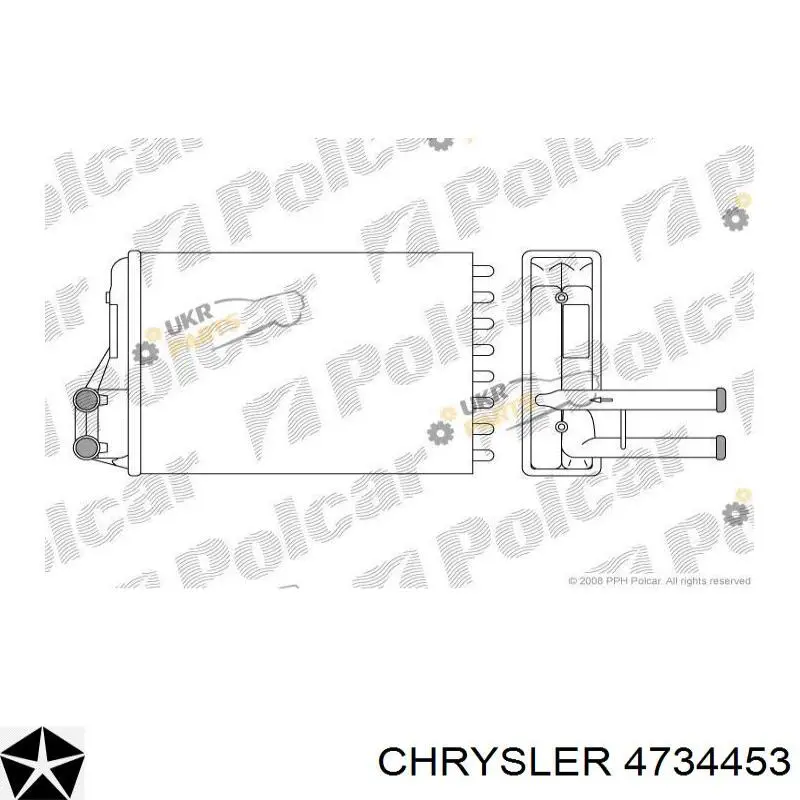 Радиатор печки (отопителя) Chrysler 4734453 цена, от 21.54 USD