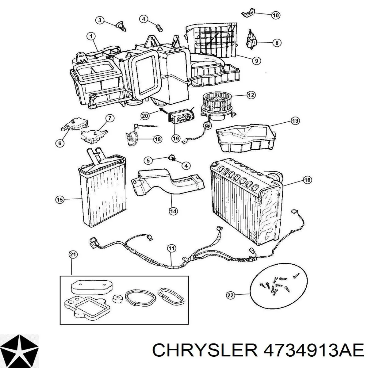 Резистор печки 4734913AE Chrysler