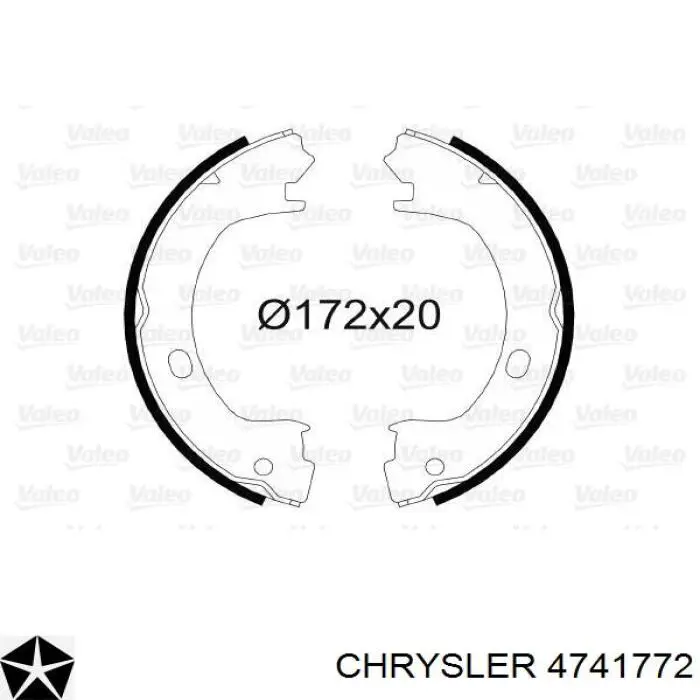 Тормозные колодки стояночного тормоза Chrysler 4741772 цена, от 26.13 USD