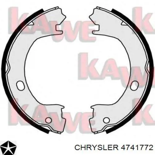 Купить 4741772 Chrysler Колодки ручника/стояночного тормоза