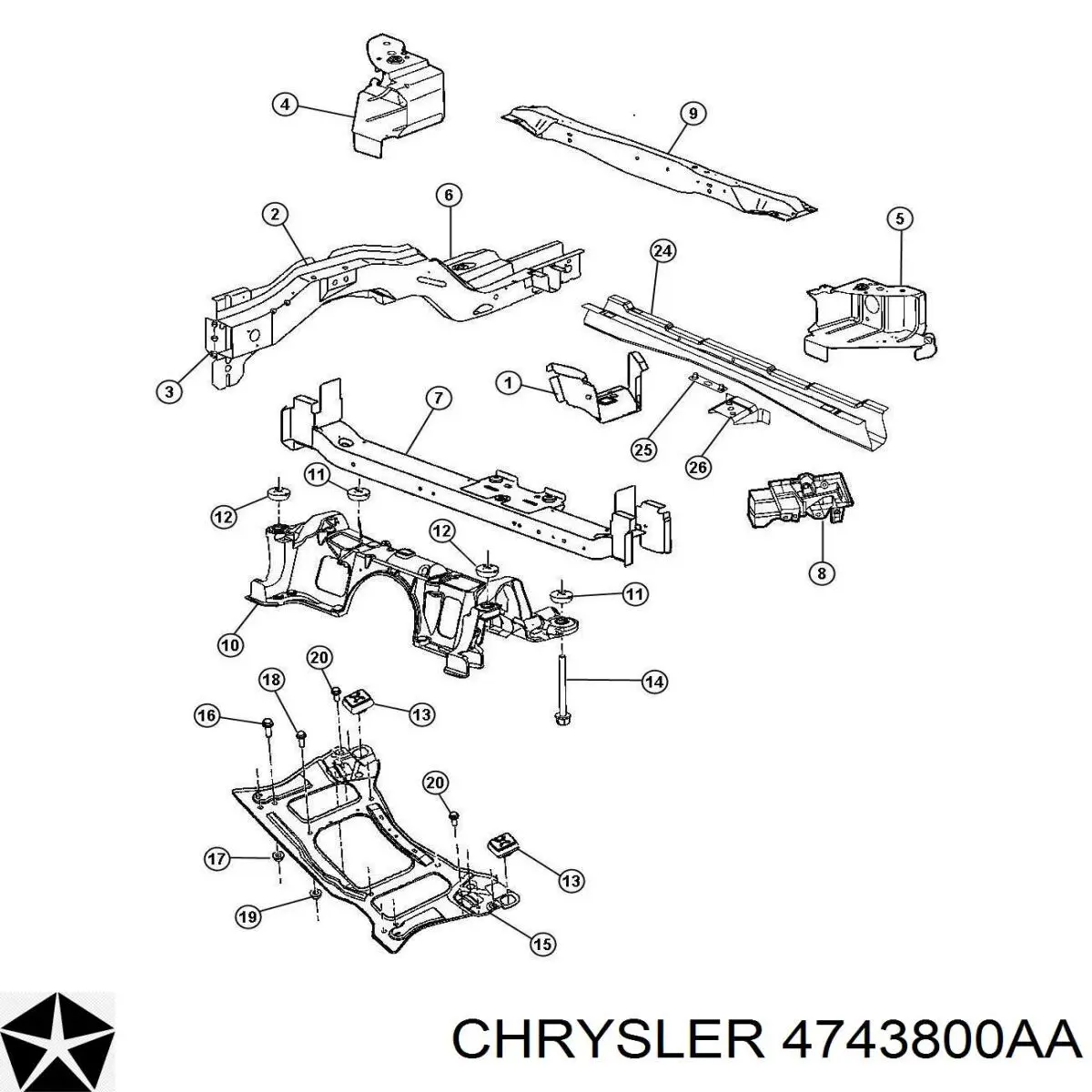  K04743316AB Fiat/Alfa/Lancia