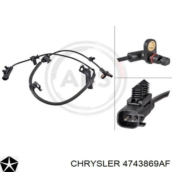 Датчик АБС (ABS) задний, левый Chrysler 4743869AF цена, от 11.92 USD