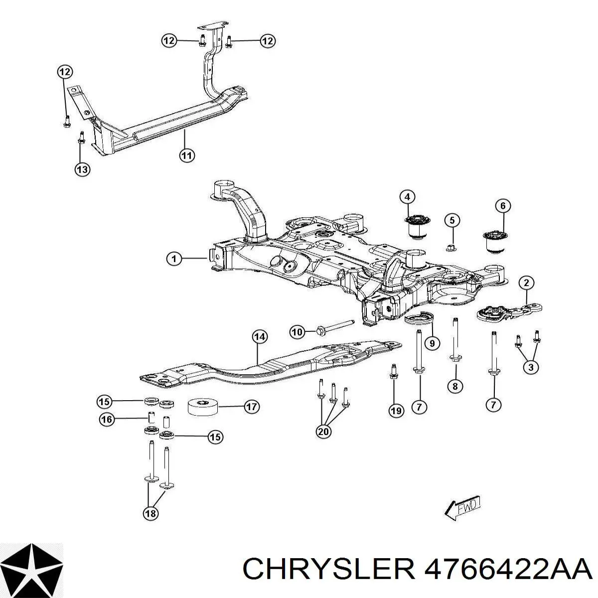  Chrysler 4766422AA цена, от  USD