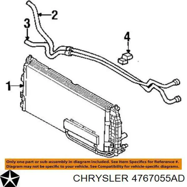 4767055AD Chrysler Трубка охлаждения АКП