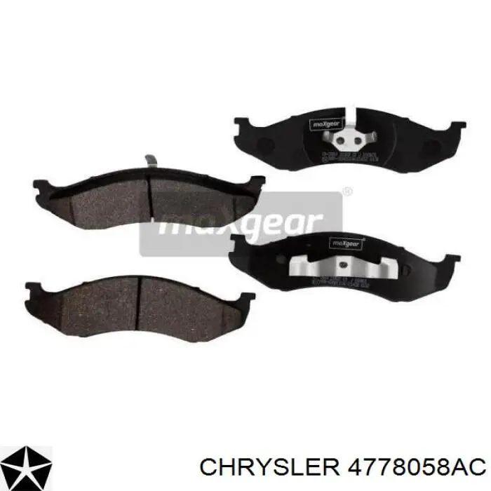Передние тормозные колодки 4778058AC Chrysler