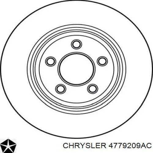 Тормозные диски 4779209AC Chrysler