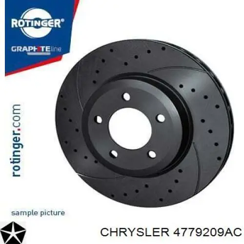 Задний тормозной диск Chrysler 4779209AC цена, от 56.36 USD