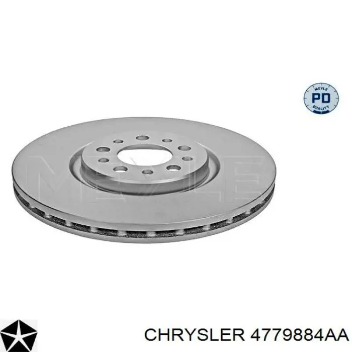 4779884AA Chrysler диск тормозной передний