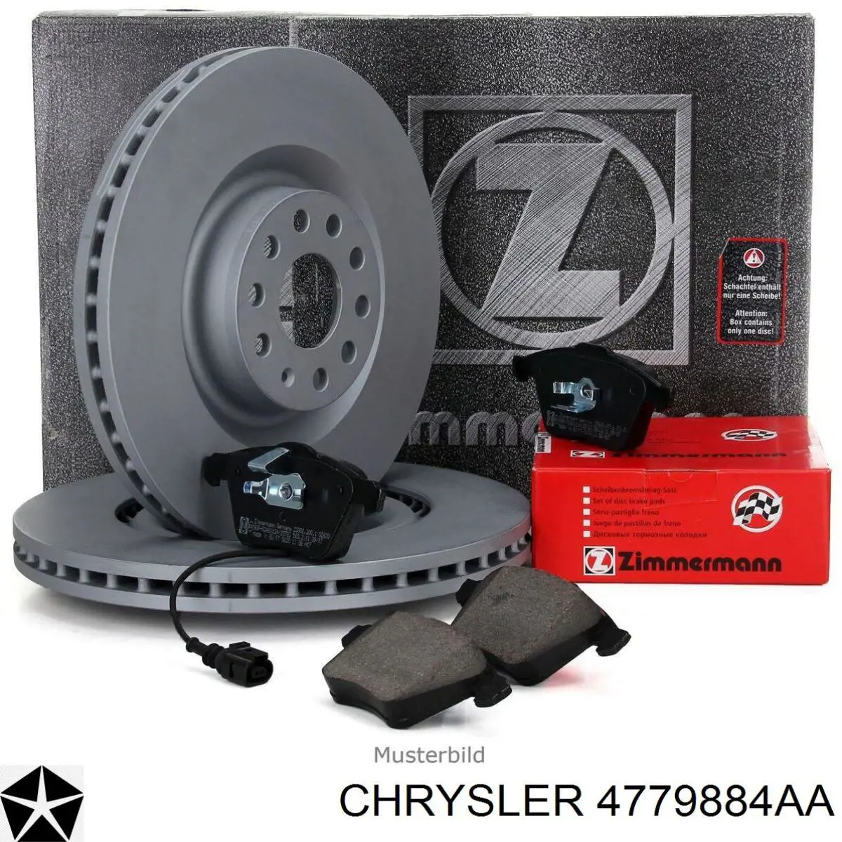 4779884AA Chrysler Диск тормозной передний