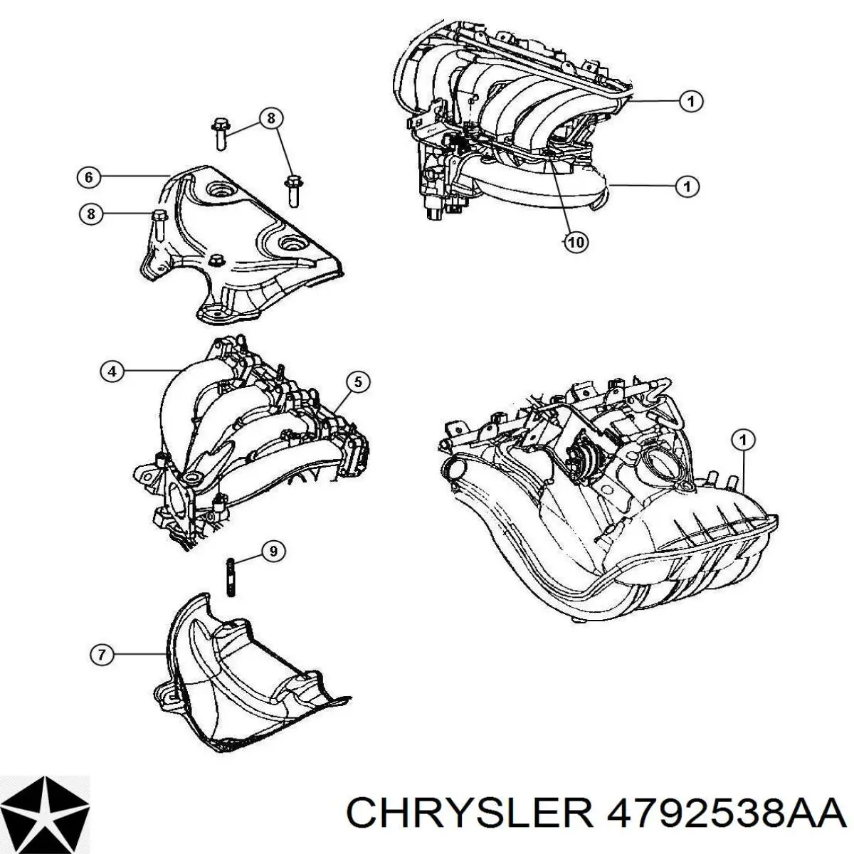  K04792538AA Fiat/Alfa/Lancia