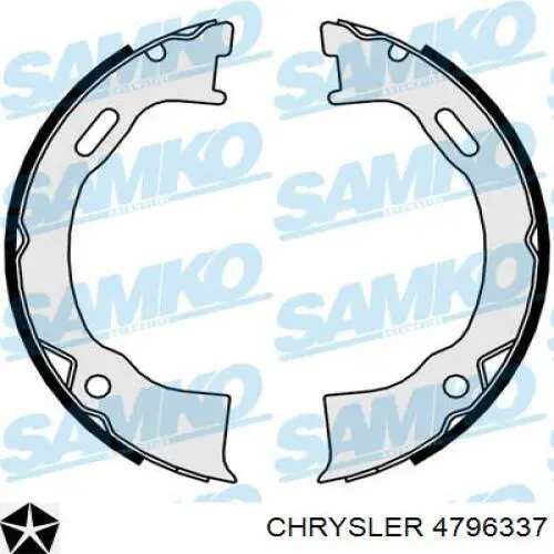 Купить 4796337 Chrysler Колодки ручника/стояночного тормоза