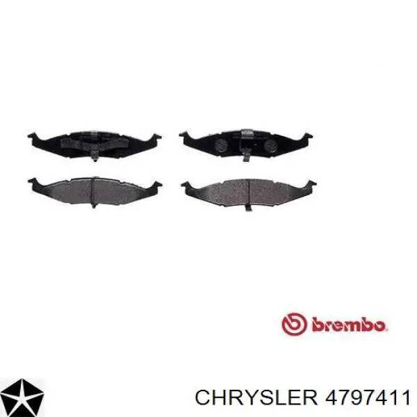 Колодки Chrysler 4797411 цена, от 27.75 USD