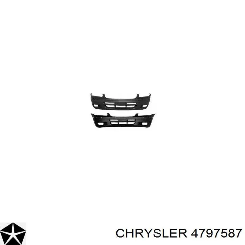4797587 Chrysler передний бампер