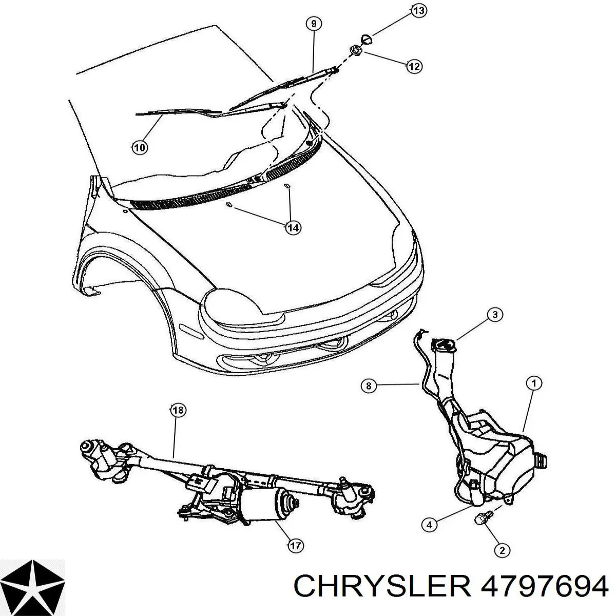  Chrysler 4797694 цена, от 29.06 USD