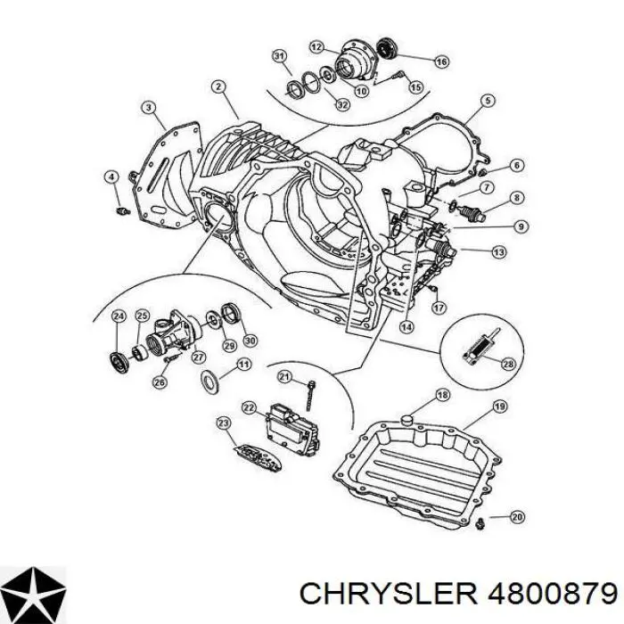 4800879 Chrysler датчик скорости