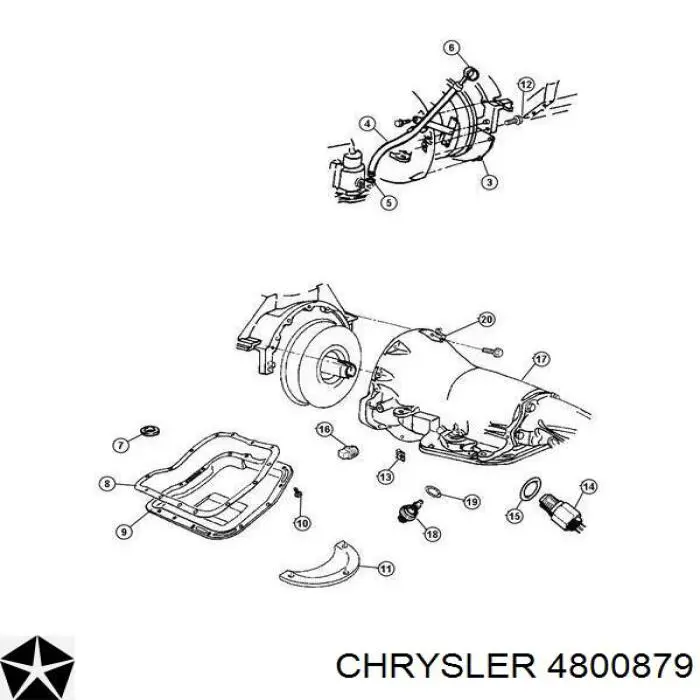 Датчик спидометра Chrysler 4800879