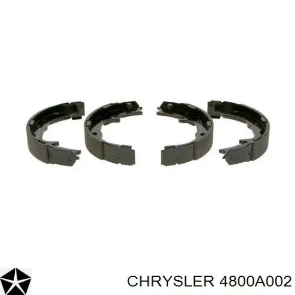 4800A002 Chrysler колодки ручника (стояночного тормоза)