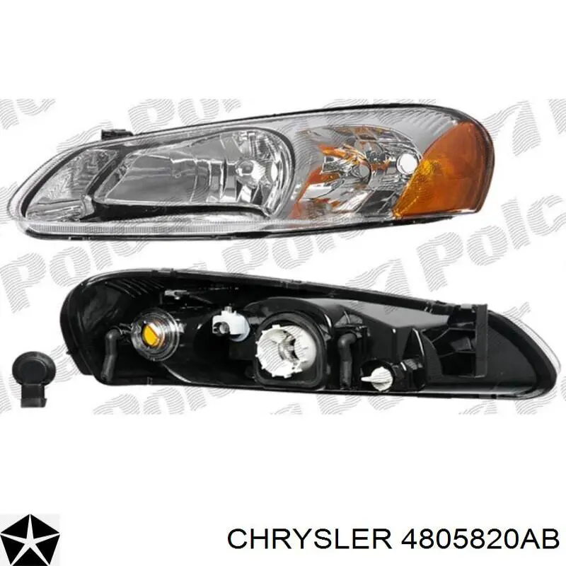 Фара правая 04805820AB Chrysler