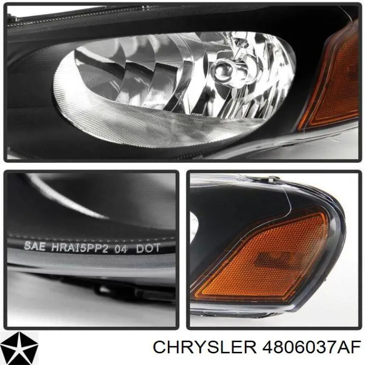 4806037AF Chrysler фара левая