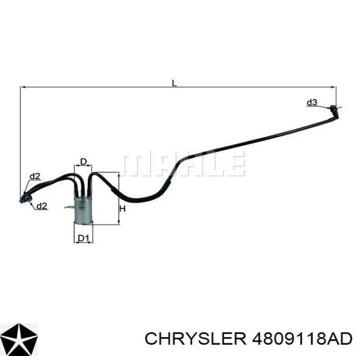 4809118AD Chrysler топливный фильтр