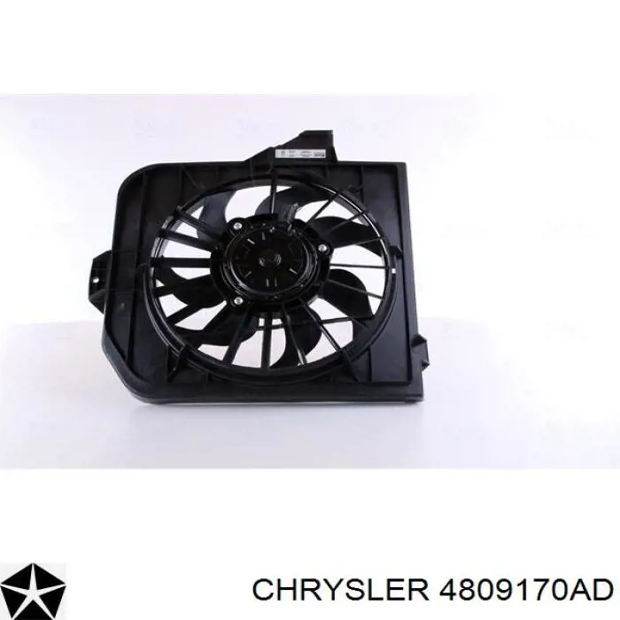Купить 4809170AD Chrysler Электровентилятор охлаждения в сборе (мотор+крыльчатка) правый