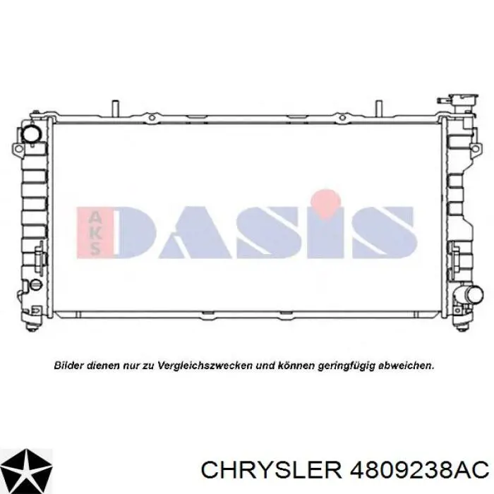 Купить 4809238AC Chrysler Радиатор водяной