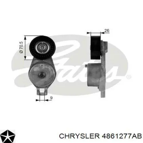 Натяжитель приводного ремня 4861277AB Chrysler
