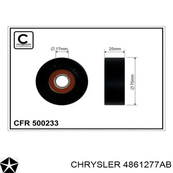 Купить 4861277AB Chrysler Натяжитель приводного ремня